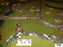 The right flank at battle's end